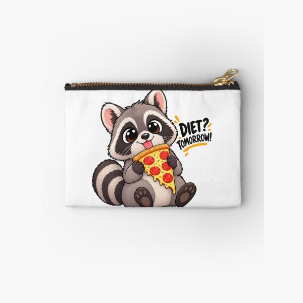 Item preview, Cute Raccoon Pizza Lover – Diet Tomorrow Funny Food Humor designed and sold by JrNergal.