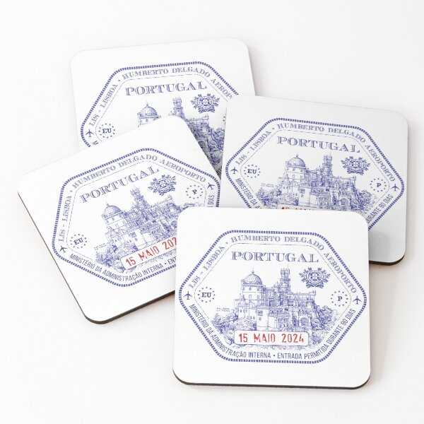 Item preview, Passport Stamp - Lisbon, Portugal designed and sold by travelwitheric.