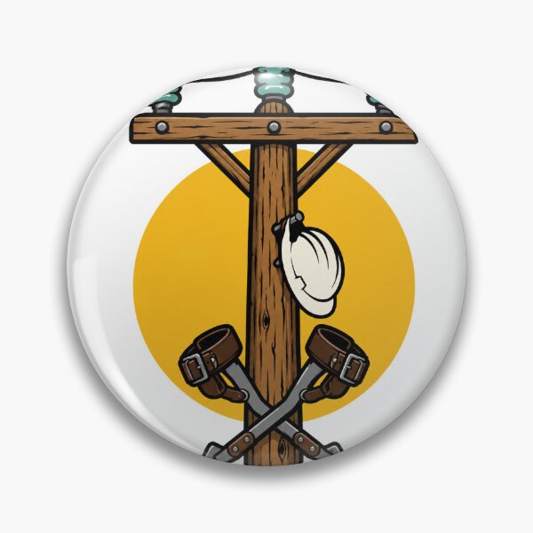 Item preview, Lineman Utility Pole with Climbing Gaffs and Insulators designed and sold by eignvalue.