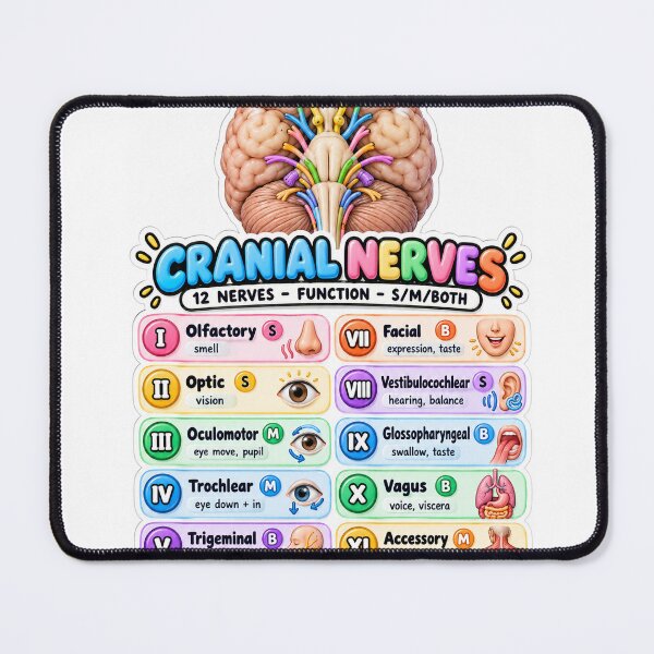 Item preview, Cranial Nerves 3D Study Aid Nursing Student Sticker designed and sold by isokinetic.