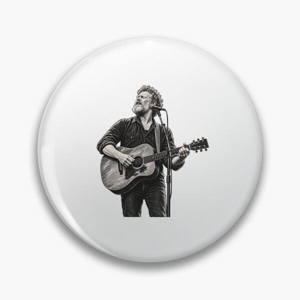 Item preview, Copy of Glen Hansard Acoustic Guitar Vintage Portrait designed and sold by Witcrafters.
