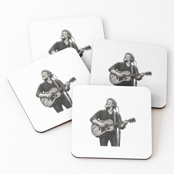 Item preview, Copy of Glen Hansard Acoustic Guitar Vintage Portrait designed and sold by Witcrafters.
