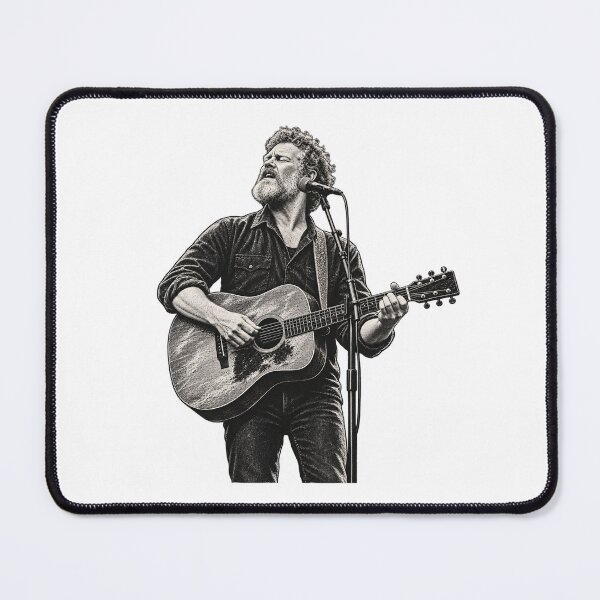 Item preview, Copy of Glen Hansard Acoustic Guitar Vintage Portrait designed and sold by Witcrafters.