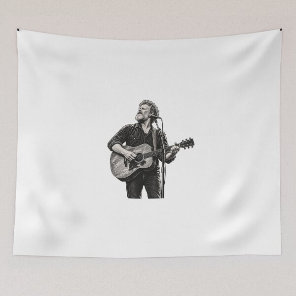 Item preview, Copy of Glen Hansard Acoustic Guitar Vintage Portrait designed and sold by Witcrafters.