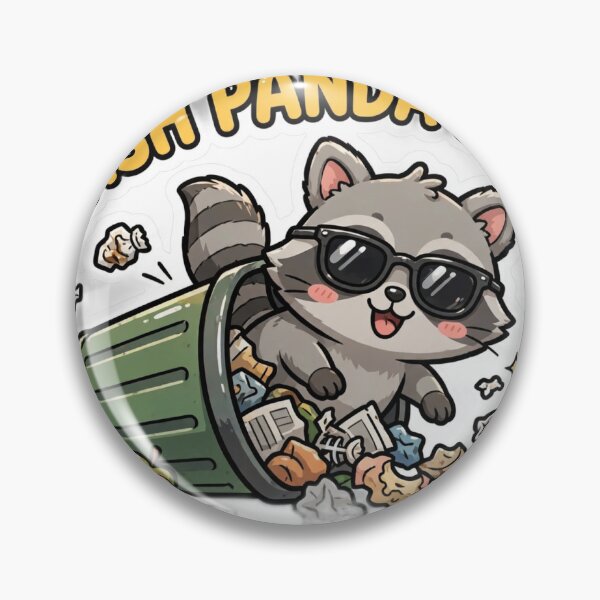 Item preview, Trash Panda Energy — Funny Raccoon Sticker designed and sold by Amazing Graphics.