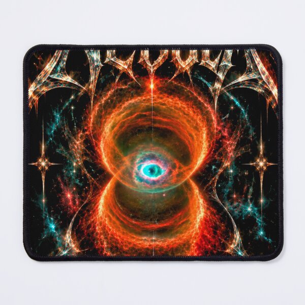 Item preview, The Hourglass Nebula Cosmic Space Metal Typography designed and sold by AV.