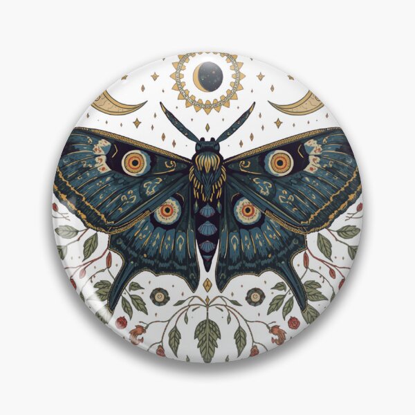 Item preview, Lunar Garden Moth designed and sold by catcurio.