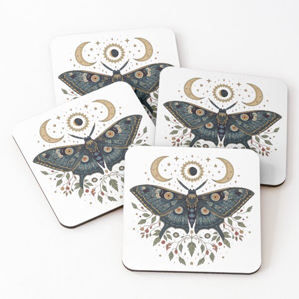 Item preview, Lunar Garden Moth designed and sold by catcurio.