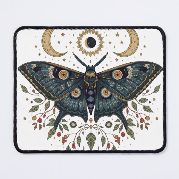 Item preview, Lunar Garden Moth designed and sold by catcurio.