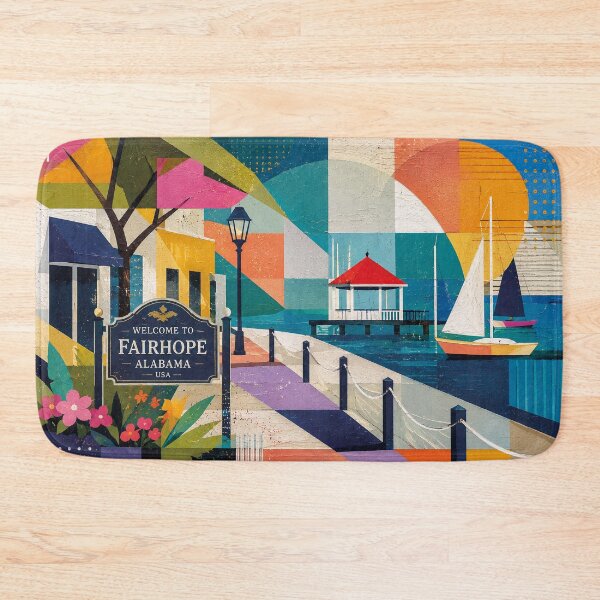 Item preview, Fairhope, Alabama Illustration – Beautiful place in the United States of America. designed and sold by GalleryKauffeld.