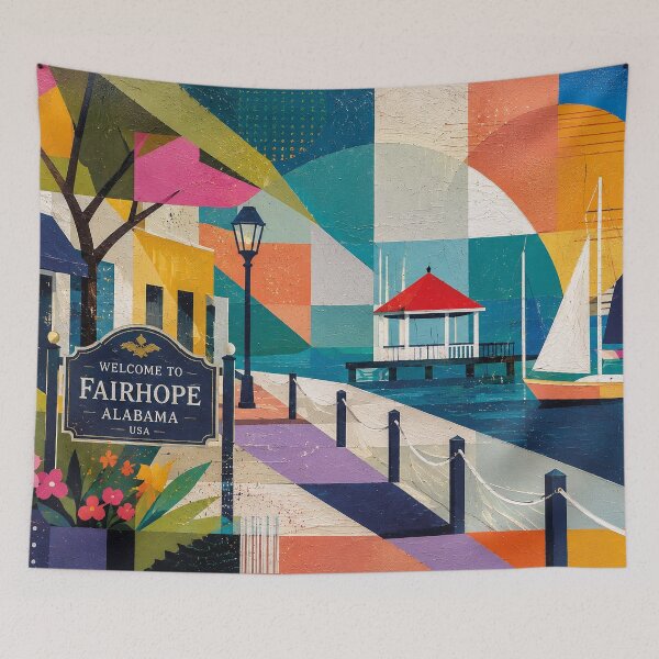 Item preview, Fairhope, Alabama Illustration – Beautiful place in the United States of America. designed and sold by GalleryKauffeld.