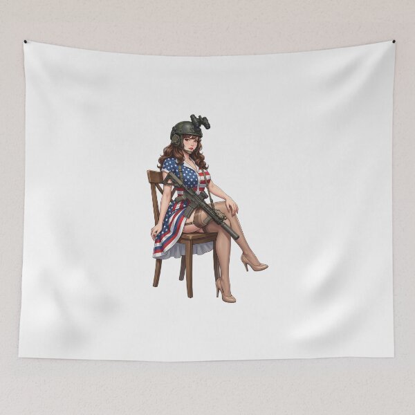 Item preview, American Gun Girl by RAWLIFEGRAPHIC designed and sold by RAWLIFEGRAPHIC.