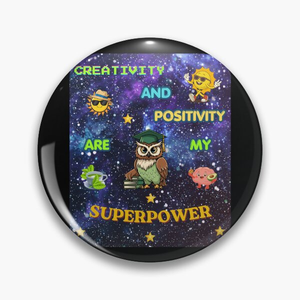 Item preview, Creativity And Positivity Are My Superpower, Gifts For Positivieness People designed and sold by zebek-design.
