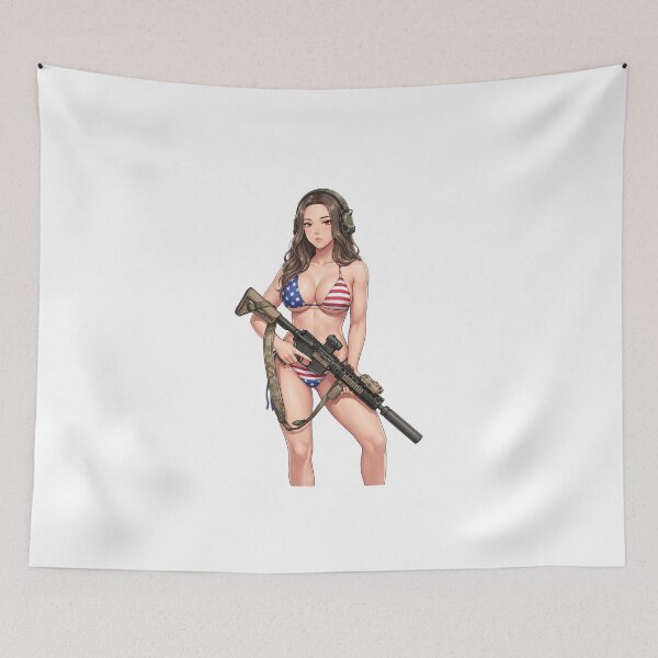 Item preview, American Gun Girl by RAWLIFEGRAPHIC designed and sold by RAWLIFEGRAPHIC.