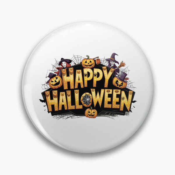 Item preview, Spooky Happy Halloween Marquee Sign with Witches, Jack-o'-Lanterns, and Spider Webs    designed and sold by interdesigner.