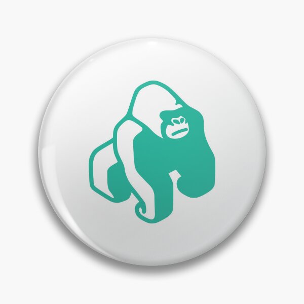 Item preview, Minimalist Teal Gorilla Silhouette Graphic designed and sold by Heaton-B-Design.