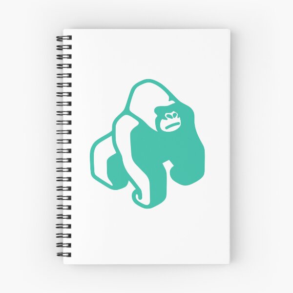 Item preview, Minimalist Teal Gorilla Silhouette Graphic designed and sold by Heaton-B-Design.