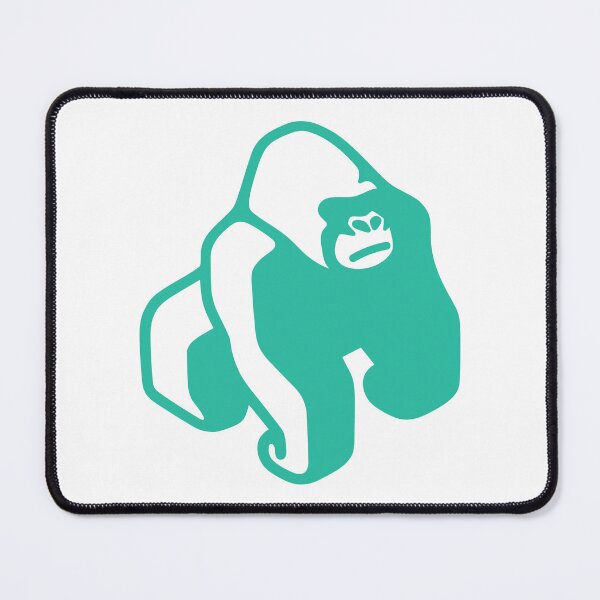 Item preview, Minimalist Teal Gorilla Silhouette Graphic designed and sold by Heaton-B-Design.