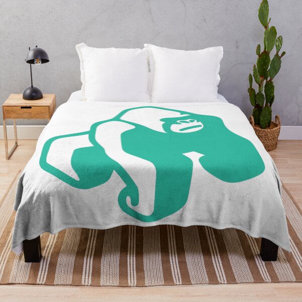Item preview, Minimalist Teal Gorilla Silhouette Graphic designed and sold by Heaton-B-Design.