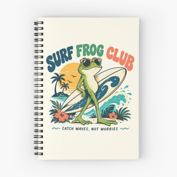 Item preview, Surf frog club promotes fun in waves designed and sold by anytka.