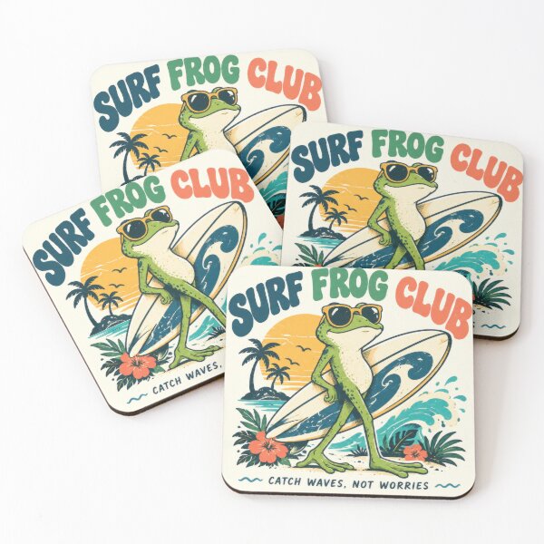 Item preview, Surf frog club promotes fun in waves designed and sold by anytka.