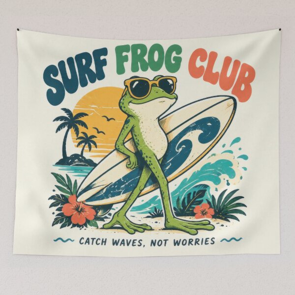 Item preview, Surf frog club promotes fun in waves designed and sold by anytka.