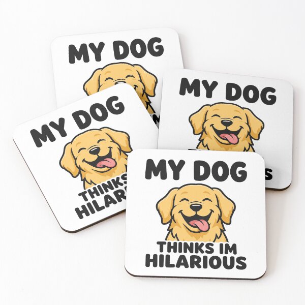 Item preview, My Dog Thinks I'm Hilarious Funny Golden Retriever Shirt designed and sold by dostielee.