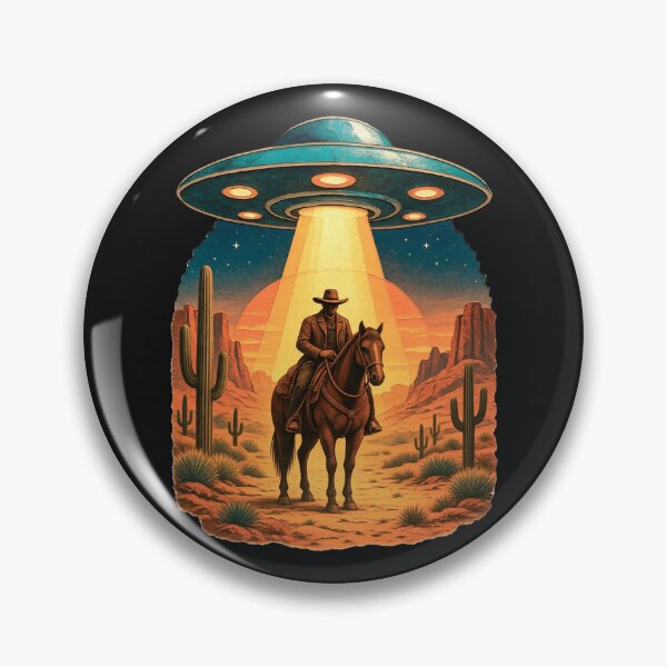 Item preview, Cowboy and UFO Encounter In the Desert designed and sold by erozzz.