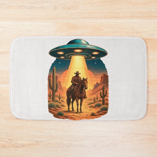 Item preview, Cowboy and UFO Encounter In the Desert designed and sold by erozzz.