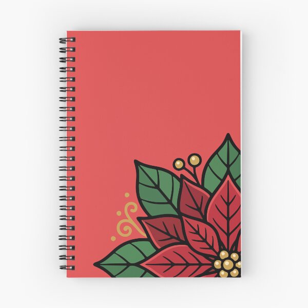 Item preview, Festive Christmas Poinsettia Flower Tattoo Illustration designed and sold by AIG - Andrei Ilie Graphics.