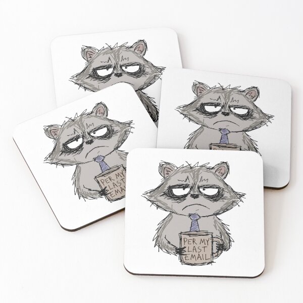 Item preview, Per My Last Email Raccoon | Funny Office Humor designed and sold by The Oakhaven Archive.