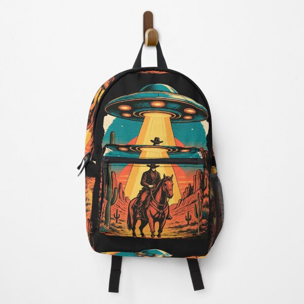 Item preview, UFO  and Cowboy encounter in the desert designed and sold by erozzz.