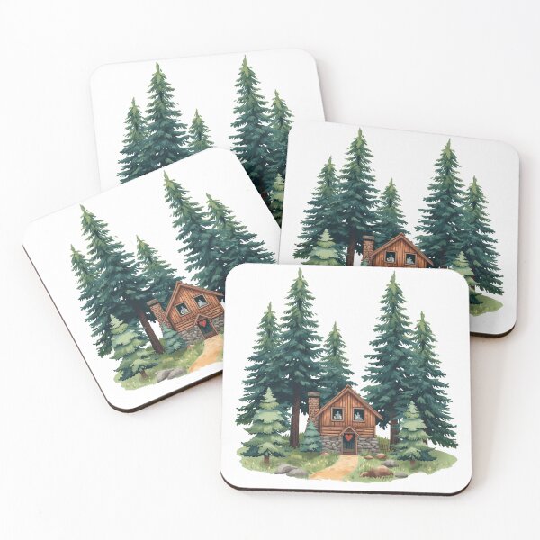 Item preview, Cabin Beneath the Pines designed and sold by catcurio.