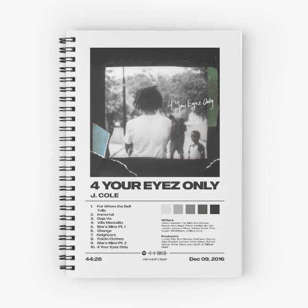 Item preview, 4 Your Eyez Only by J. Cole - Tracklist Art designed and sold by FourthWall Prints.