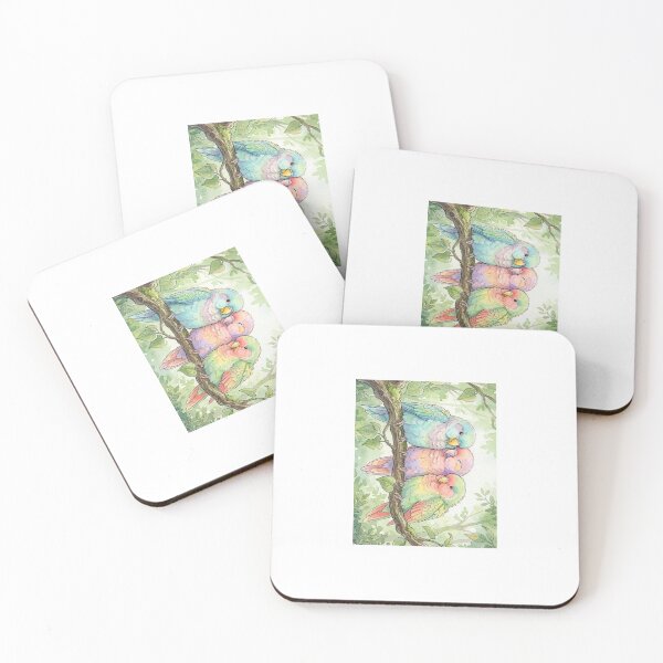Item preview, Pastel Birds Art Print | Watercolor Bird Illustration designed and sold by sandysuared.