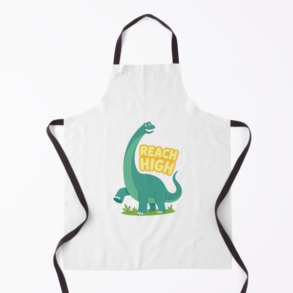 Item preview, Cute Brachiosaurus Dinosaur Reach High Cartoon designed and sold by Chillo tees.