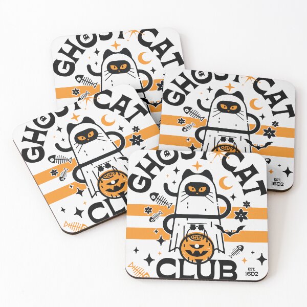 Item preview, Ghost Cat Club designed and sold by Strompti Dompti.