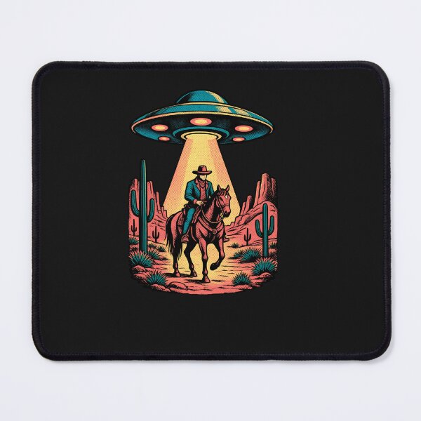 Item preview, Sci-Fi Lovers UFO and Cowboy in the desert designed and sold by erozzz.