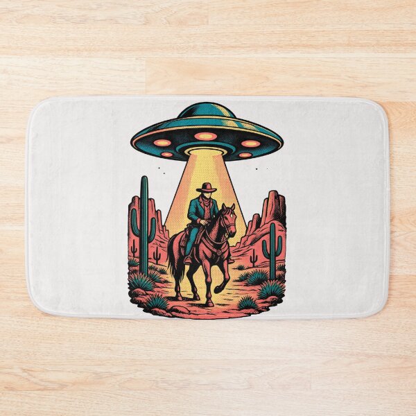 Item preview, Sci-Fi  Lovers UFO and Cowboy in the desert designed and sold by erozzz.