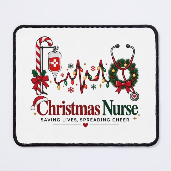 Item preview, Christmas Nurse Saving Lives Spread Cheer designed and sold by CoolContent Factory.
