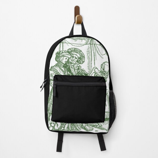 Item preview, Medieval Dance of Death - Danse Macabre Woodcut (green version)  designed and sold by Dungeon-Shop.