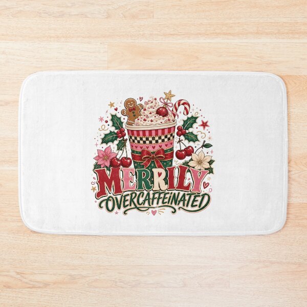 Item preview, Merrily Overcaffeinated Christmas Coffee designed and sold by JoyfullyOffbeat.