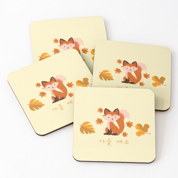 Item preview, Fall Fox Among Autumn Leaves Korean designed and sold by DJCartoonDesigns.
