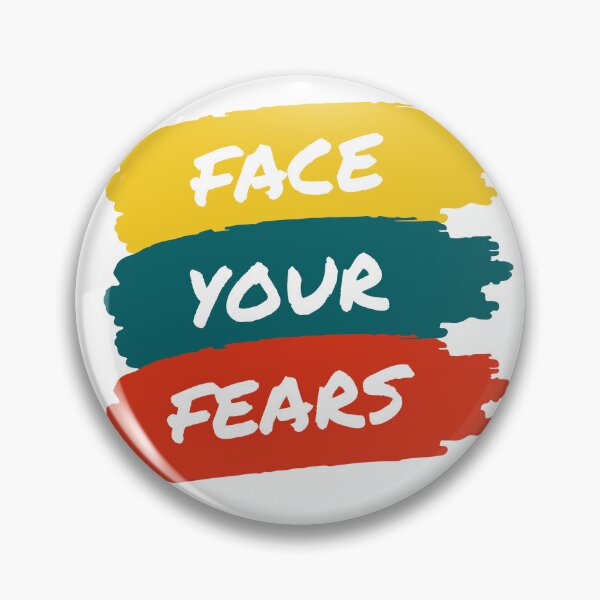 Item preview, Face Your Fears Colorful Brush Stroke Quote designed and sold by Mr besho.