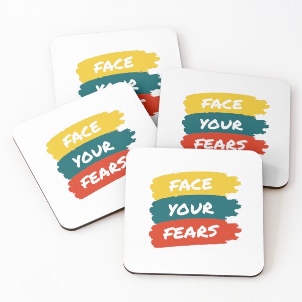 Item preview, Face Your Fears Colorful Brush Stroke Quote designed and sold by Mr besho.
