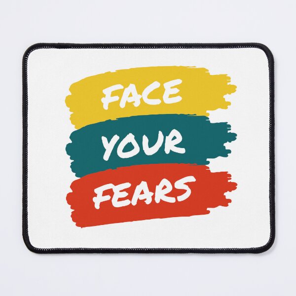 Item preview, Face Your Fears Colorful Brush Stroke Quote designed and sold by Mr besho.