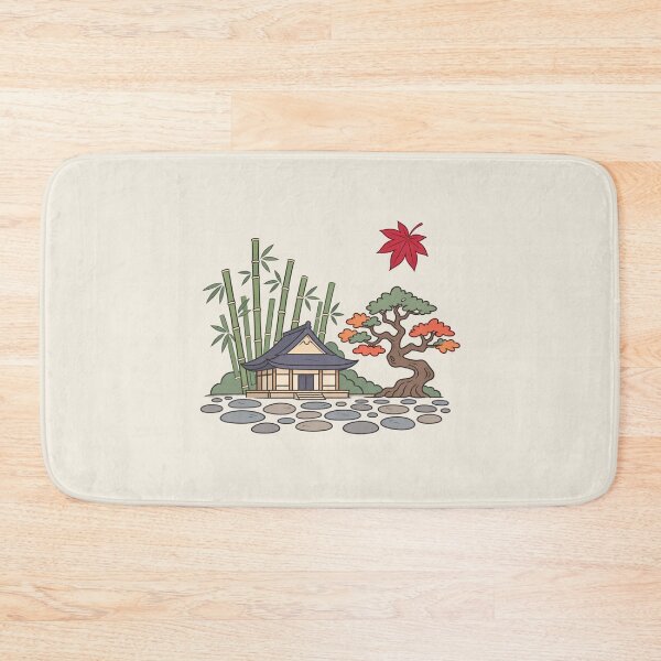Item preview, Japanese Tea House Garden | Bamboo Zen Maple Art designed and sold by MrDev.