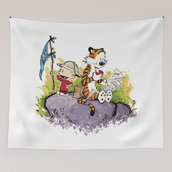 Item preview, Calvin and Hobbes Map designed and sold by Nikita Abakumov.