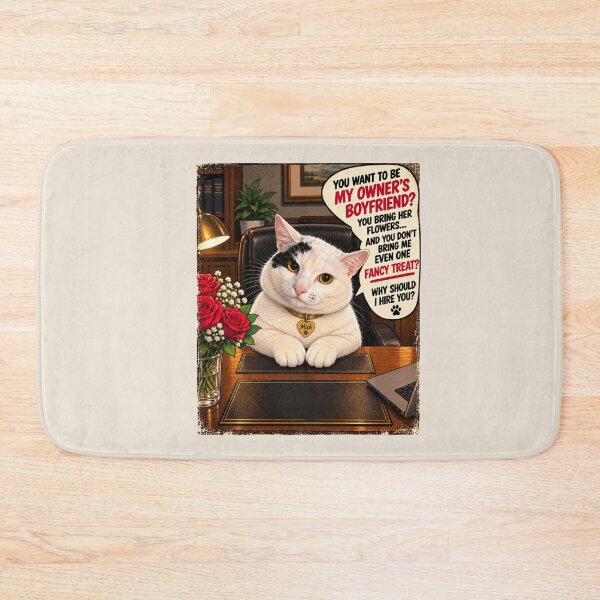 Item preview, Mish’s Boyfriend Interview – Funny Cat Office Humor designed and sold by ByJeffro.
