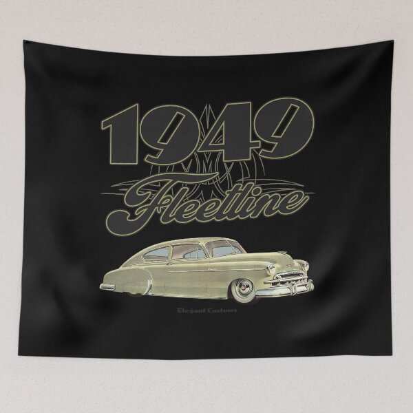Item preview, 1949 Fleetline with text - Lowrider, Kustom, Hot Rod, Muscle Car designed and sold by Elegant Customs.
